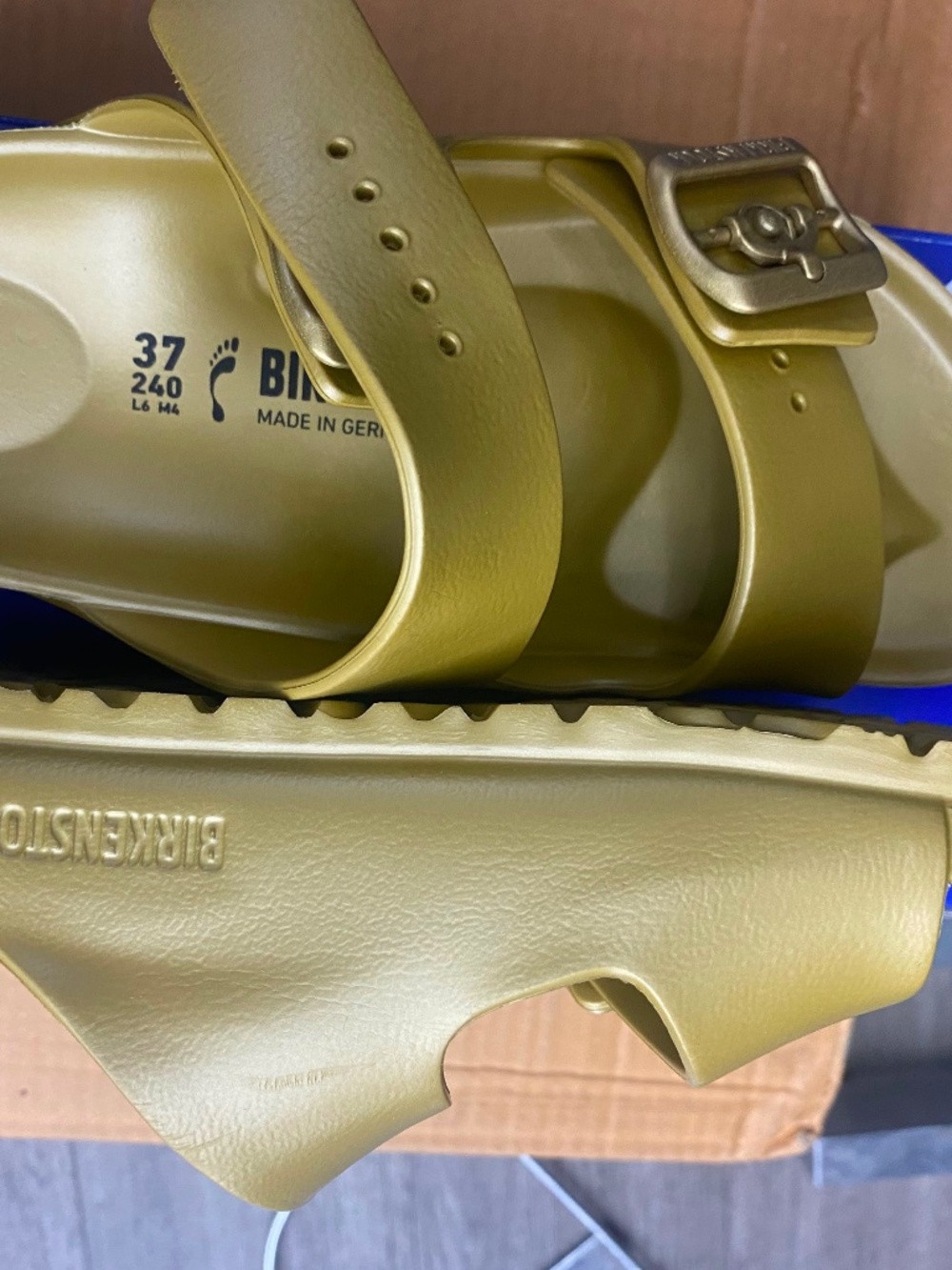 Birkenstock Arizona EVA Glamour Gold Sandals  Narrow Fit